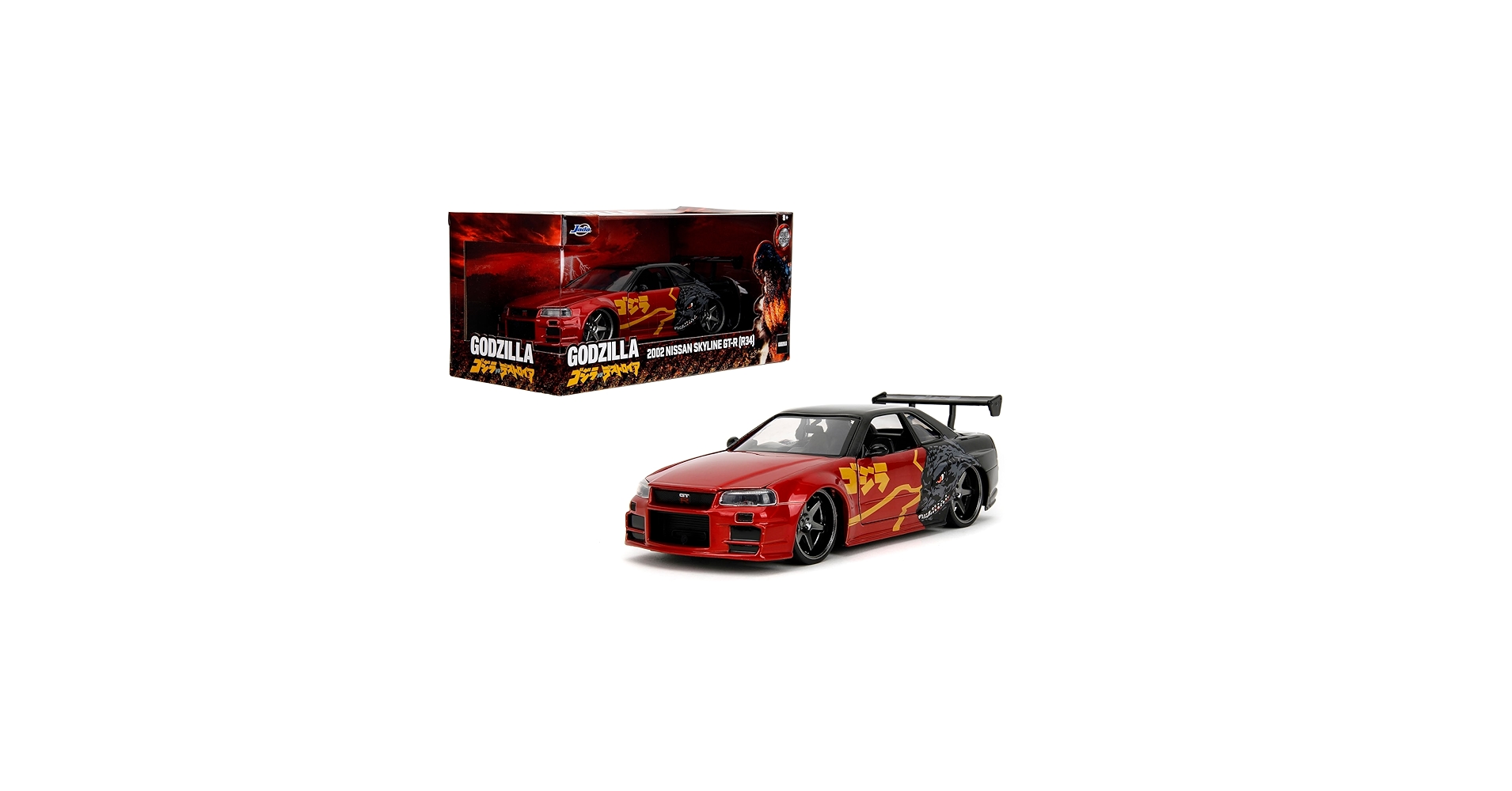 Amazon.com: Jada Godzilla 2003 Nissan Skyline GTR R34 – 1:24